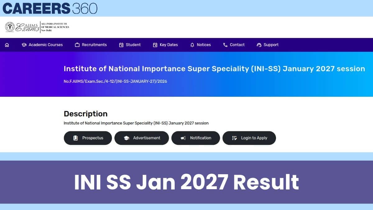 INI SS Jan 2027 Result (October 31): PDF Download Direct Link at aiimsexams.ac.in
